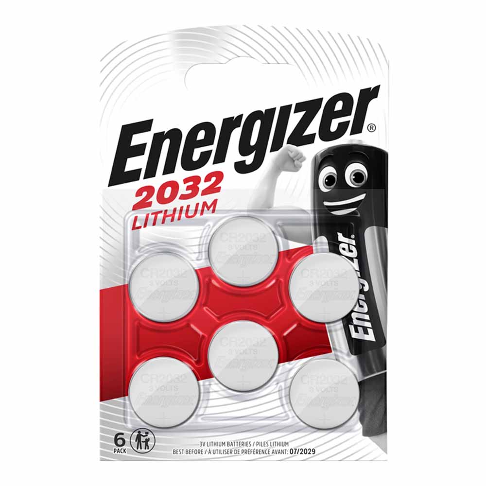 Energizer CR2032 3V Lithium Batteries 6 pack Image 1