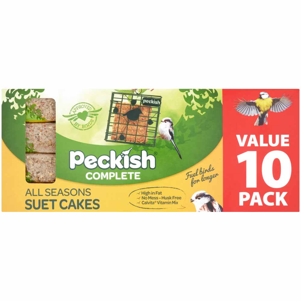 Peckish Complete Wild Bird Suet Cake 10 Pack Image
