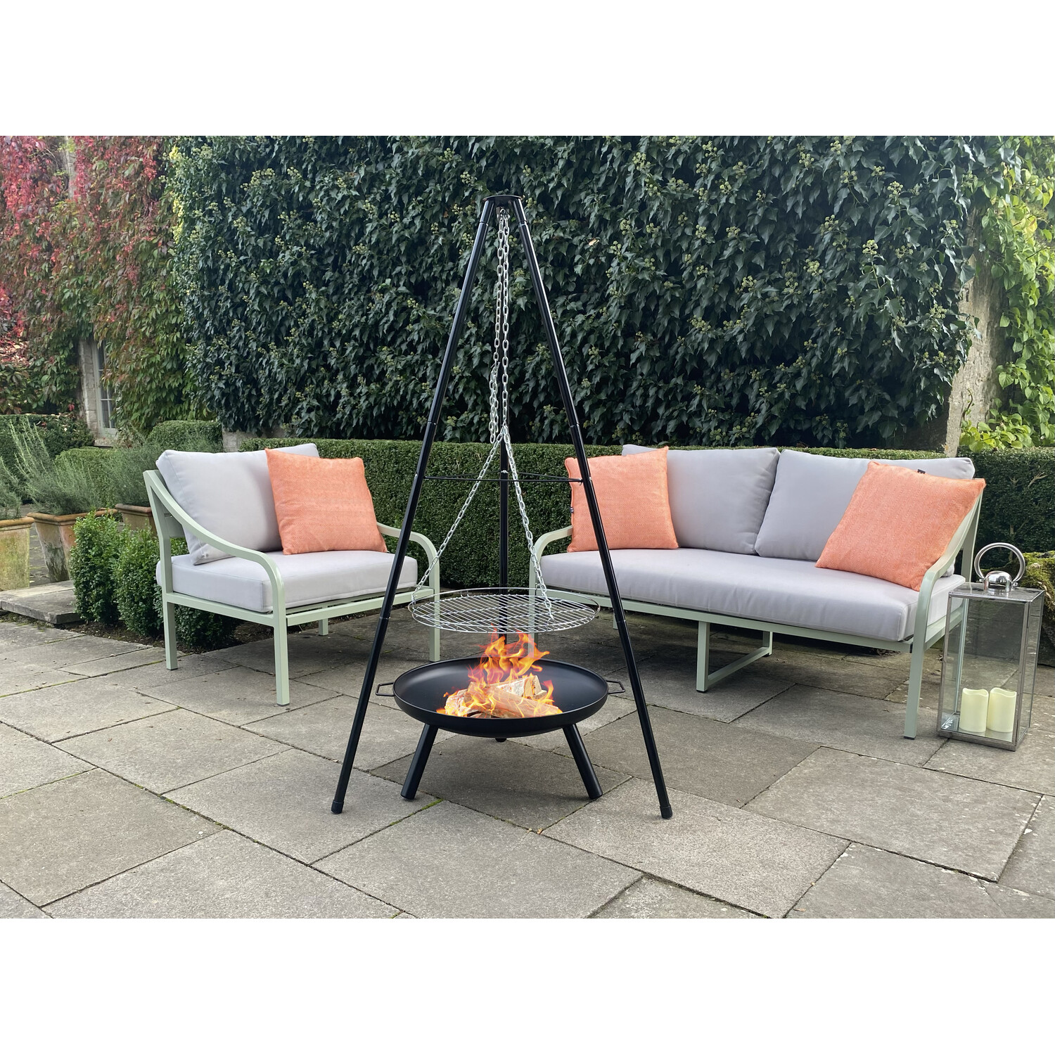 Firepit Tripod Bundle - Black Image 2