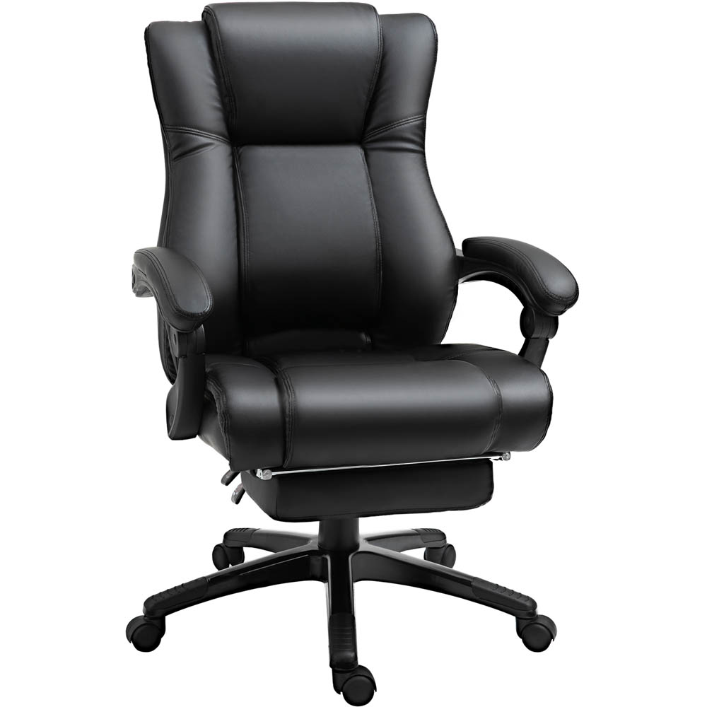 Portland Black PU Leather Swivel Recliner Executive Office Chair Image 2