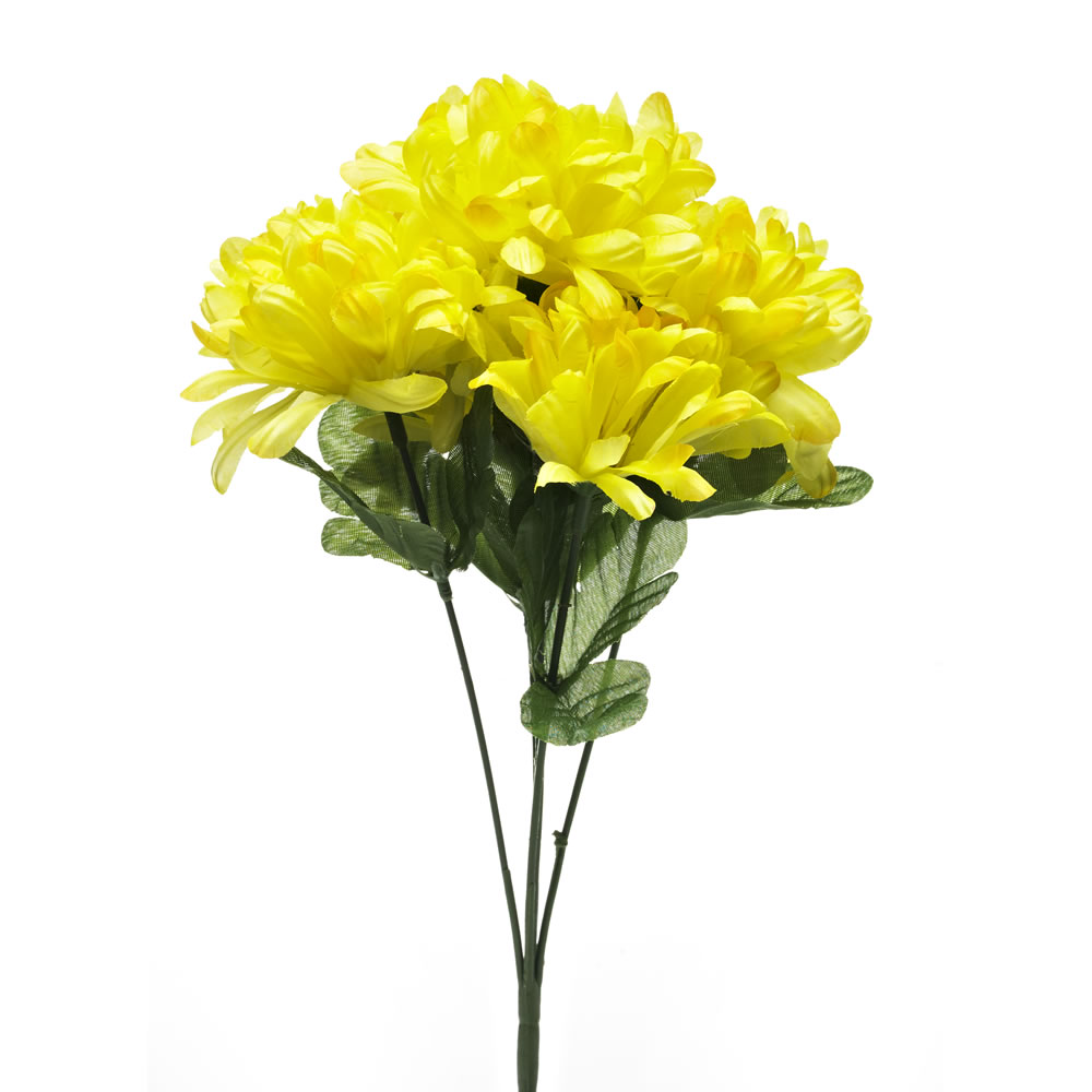 Wilko Yellow Single Posy of Artificial Flowers Image