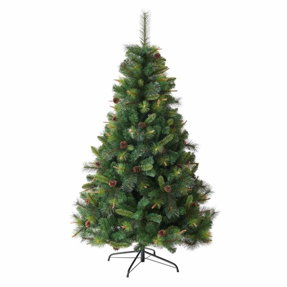Wilko 6ft Glitter Tip Artificial Christmas Tree Image 1