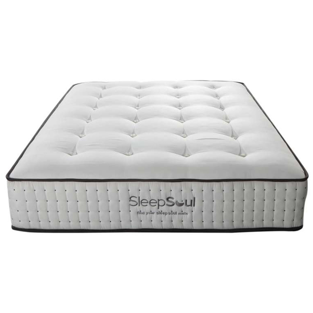 SleepSoul Harmony King Size White 1000 Pocket Sprung Memory Foam Mattress Image 2
