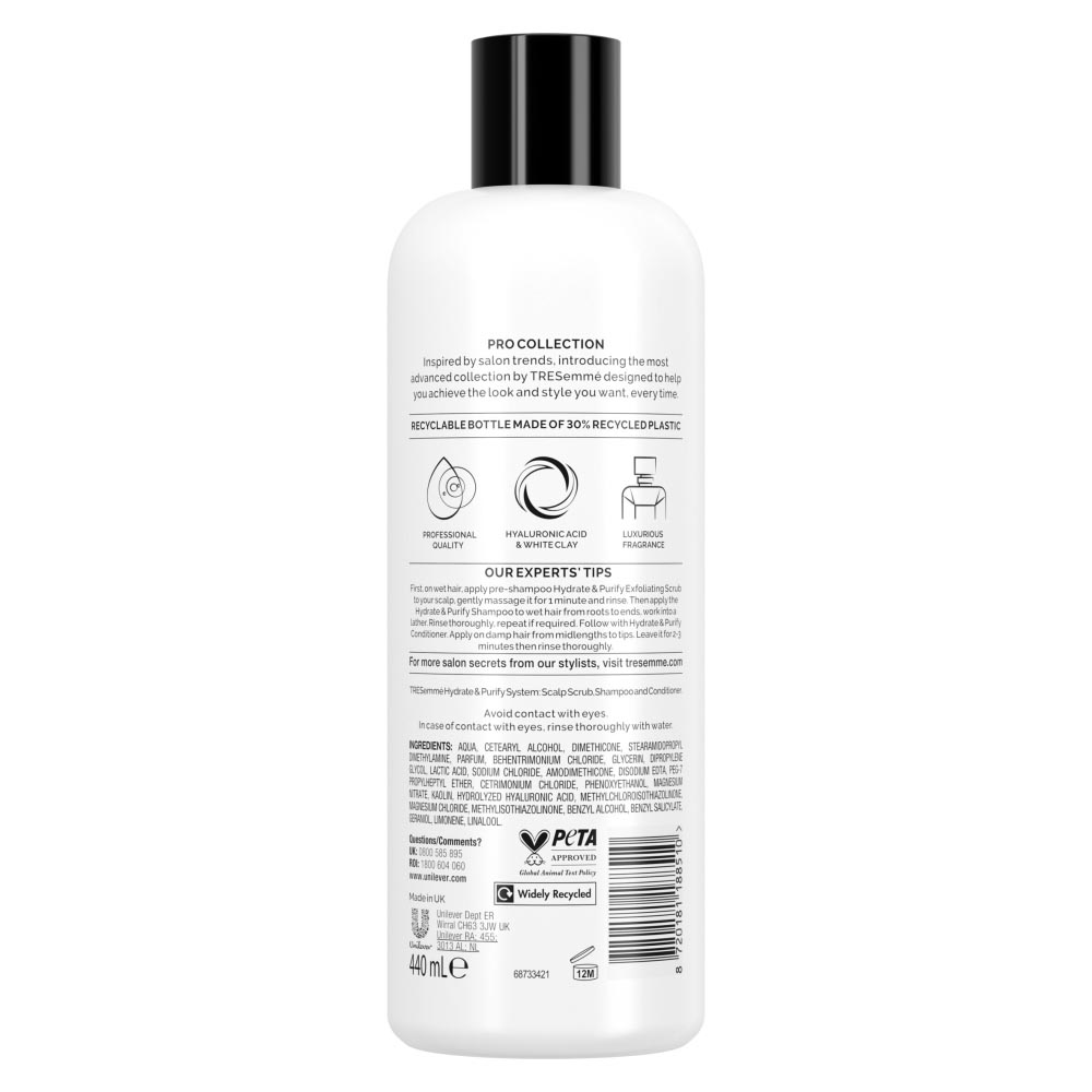 Tresemme Conditioner Purify and Hydrate 440ml Image 2