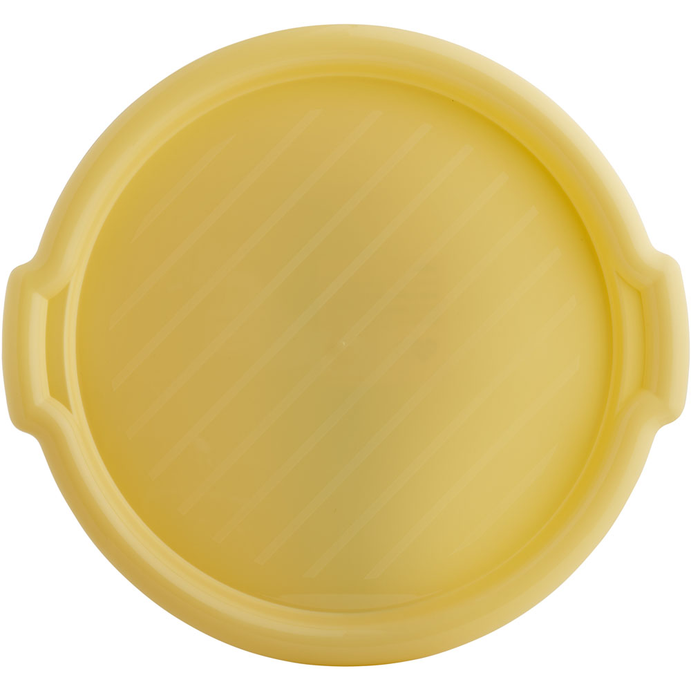 Wilko Round Tray Yellow Image 1