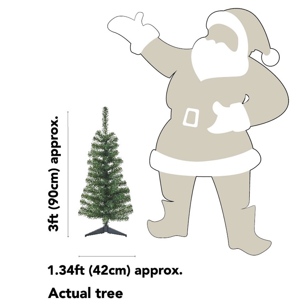 Wilko 3ft Green Artificial Christmas Tree Image 5