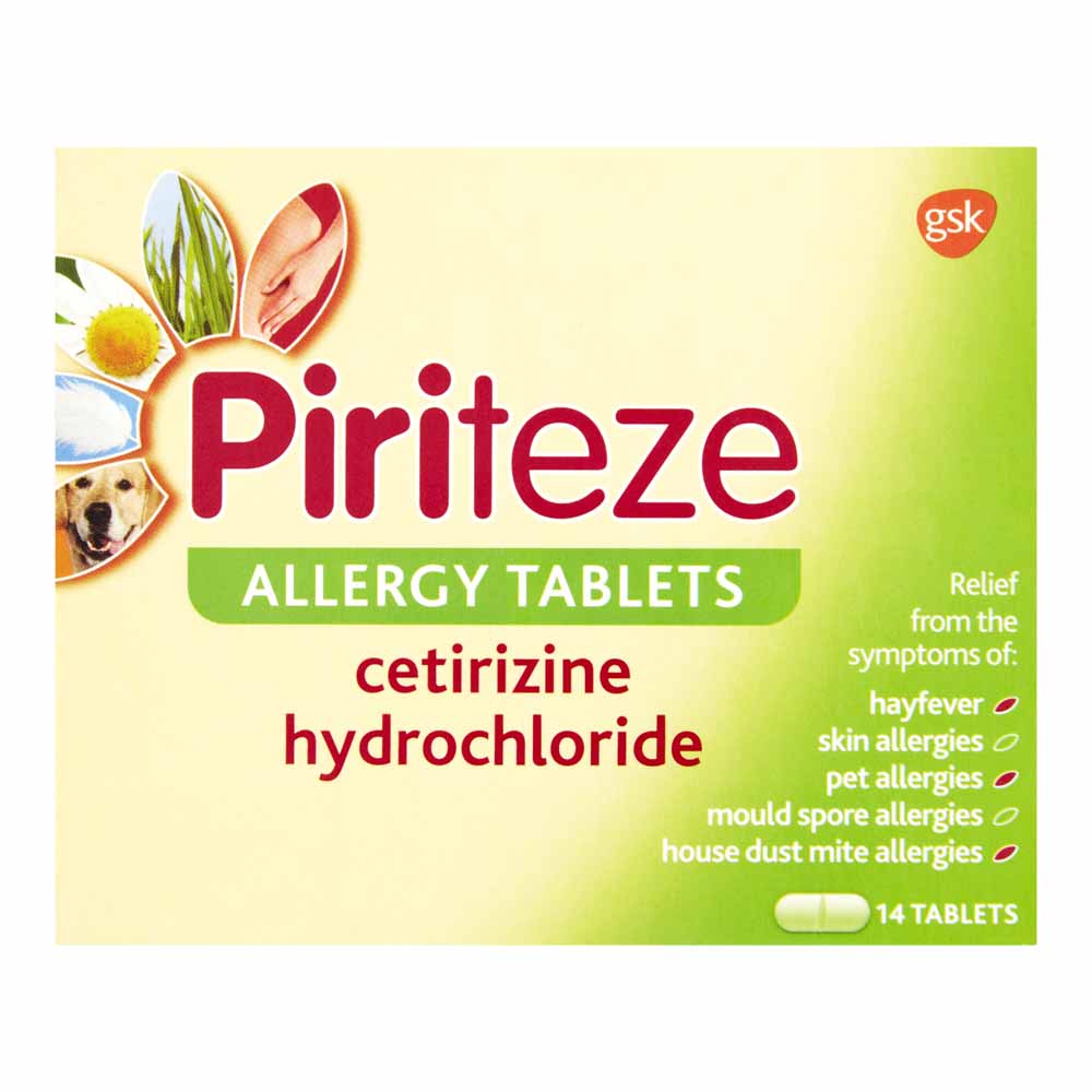 Piriteze Allergy Tablets 14's Image