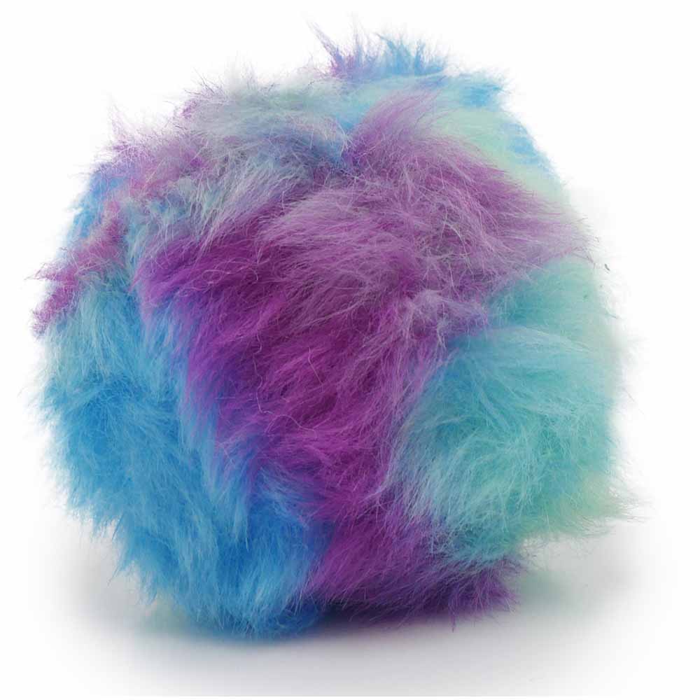 Wilko Colourful Fur Ball Cat Toy Image 2