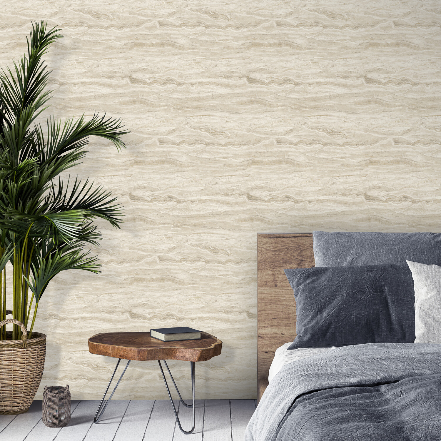 Mineral Landscape Wallpaper Neutral Image 4