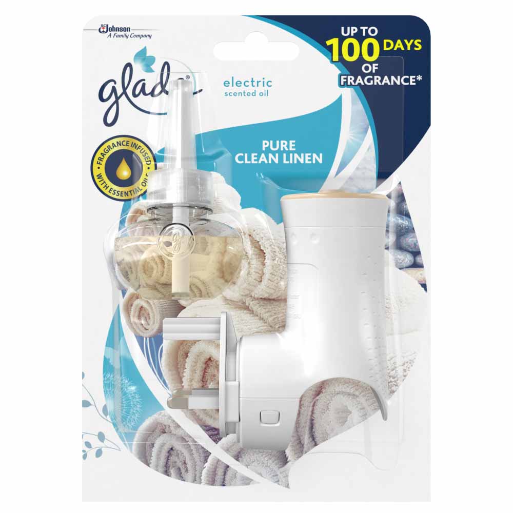 Glade Electric Scented Oil Clean Linen Plugins Wilko