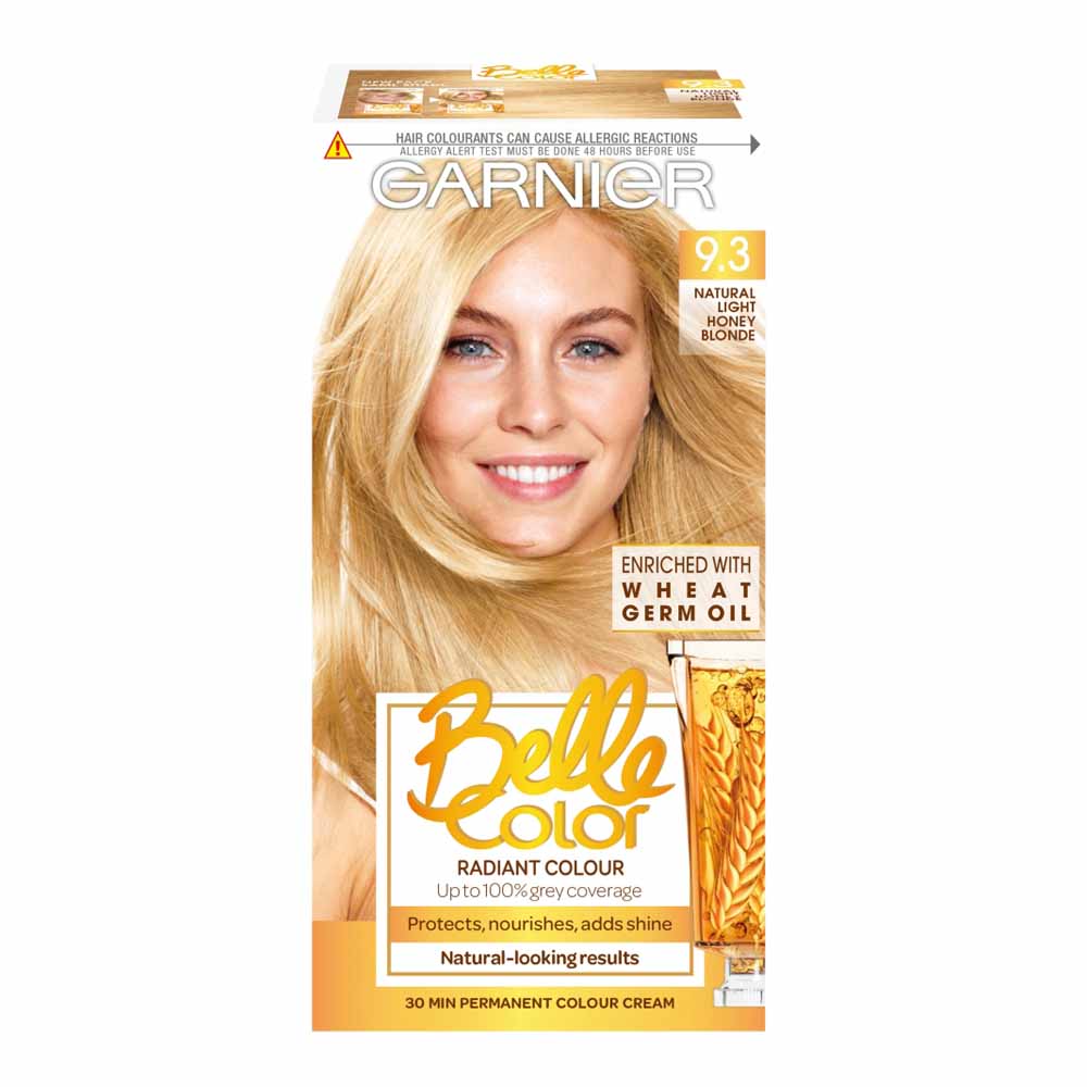 Garnier Belle Color Natural Light Honey Blonde 9.3 Permanent Hair Dye ... Natural Hair Color Dye