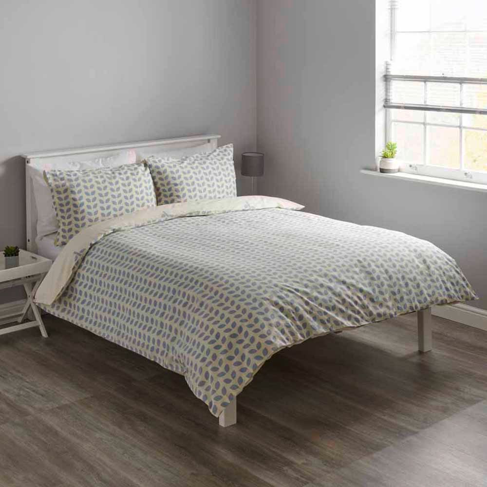 Wilko King Retro Quarters Reversible Duvet Set Wilko