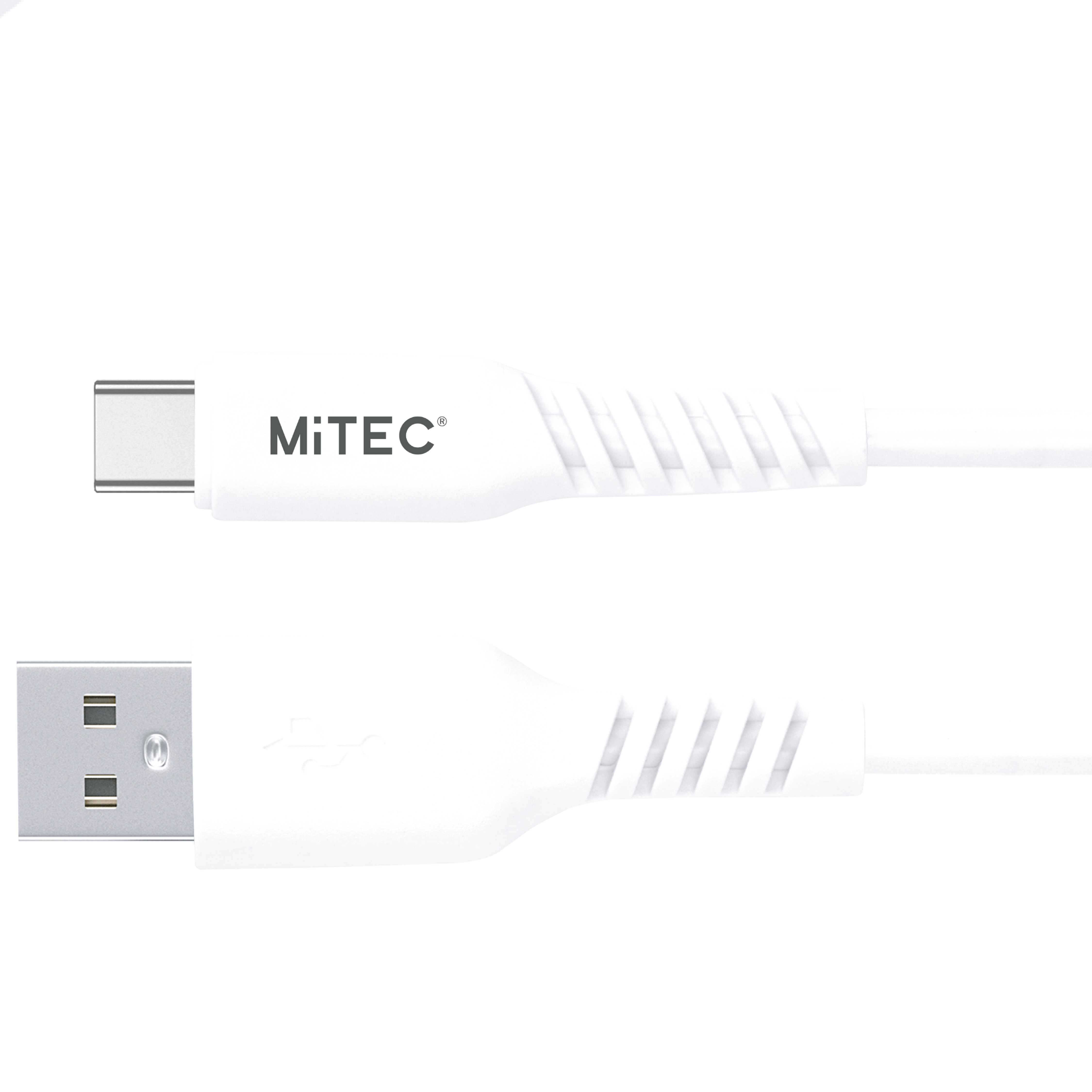 MiTEC USB A In White Car Charger with 1M USB Type C Cable Image 3