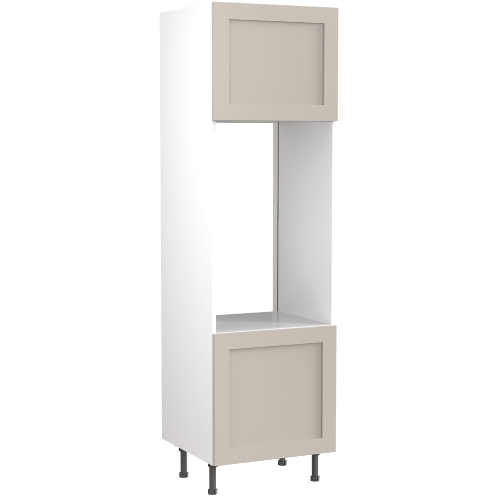 Kitchen Kit Shaker Matt Light Grey Double Oven Housing Flatpack Image 1