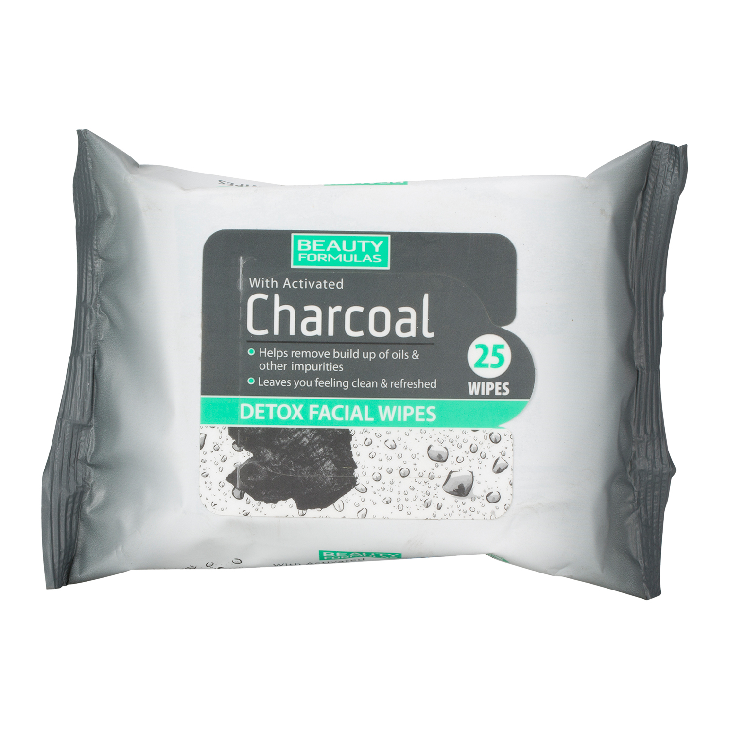 Beauty Formulas Activated Charcoal Facel Wipes 25 Wipes Image