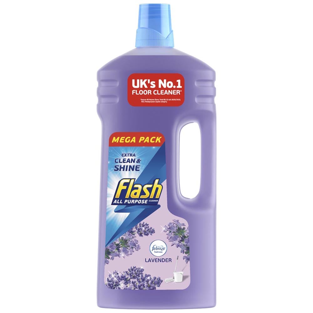 Flash All Purpose Floor Cleaner Lavender Liquid 1.5L Wilko