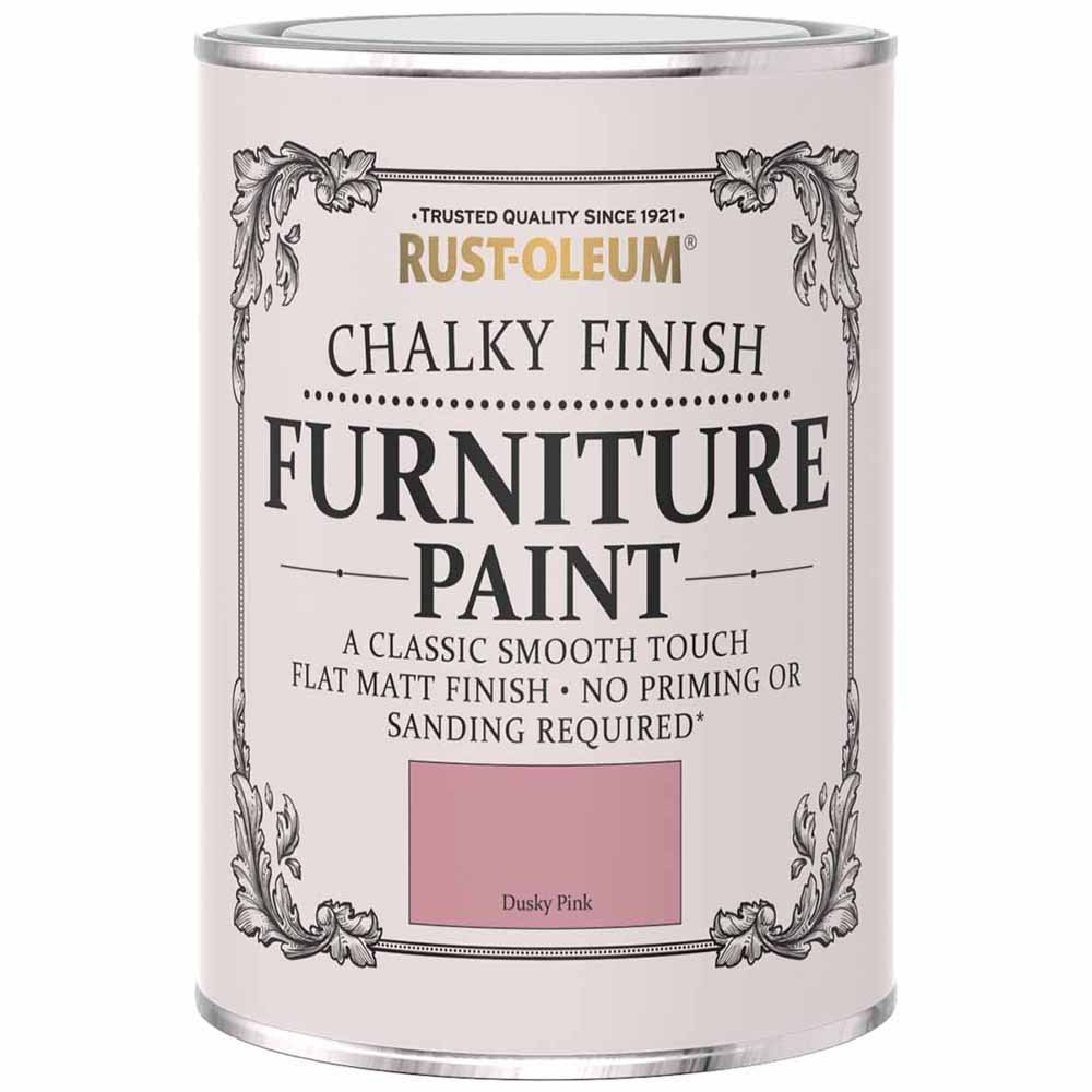 Rust-Oleum Chalky Furniture Paint Dusky Pink 125ml Image 2
