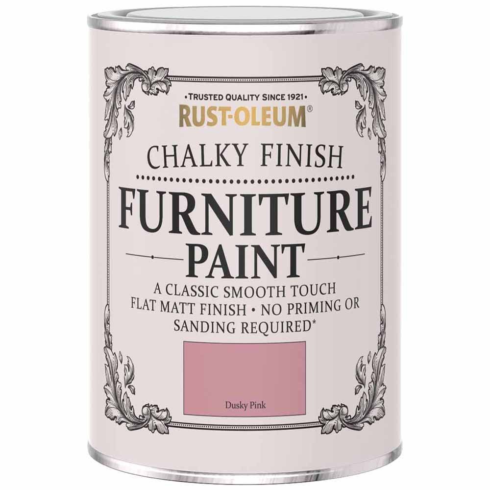 RustOleum Chalky Furniture Paint Dusky Pink 125ml Wilko
