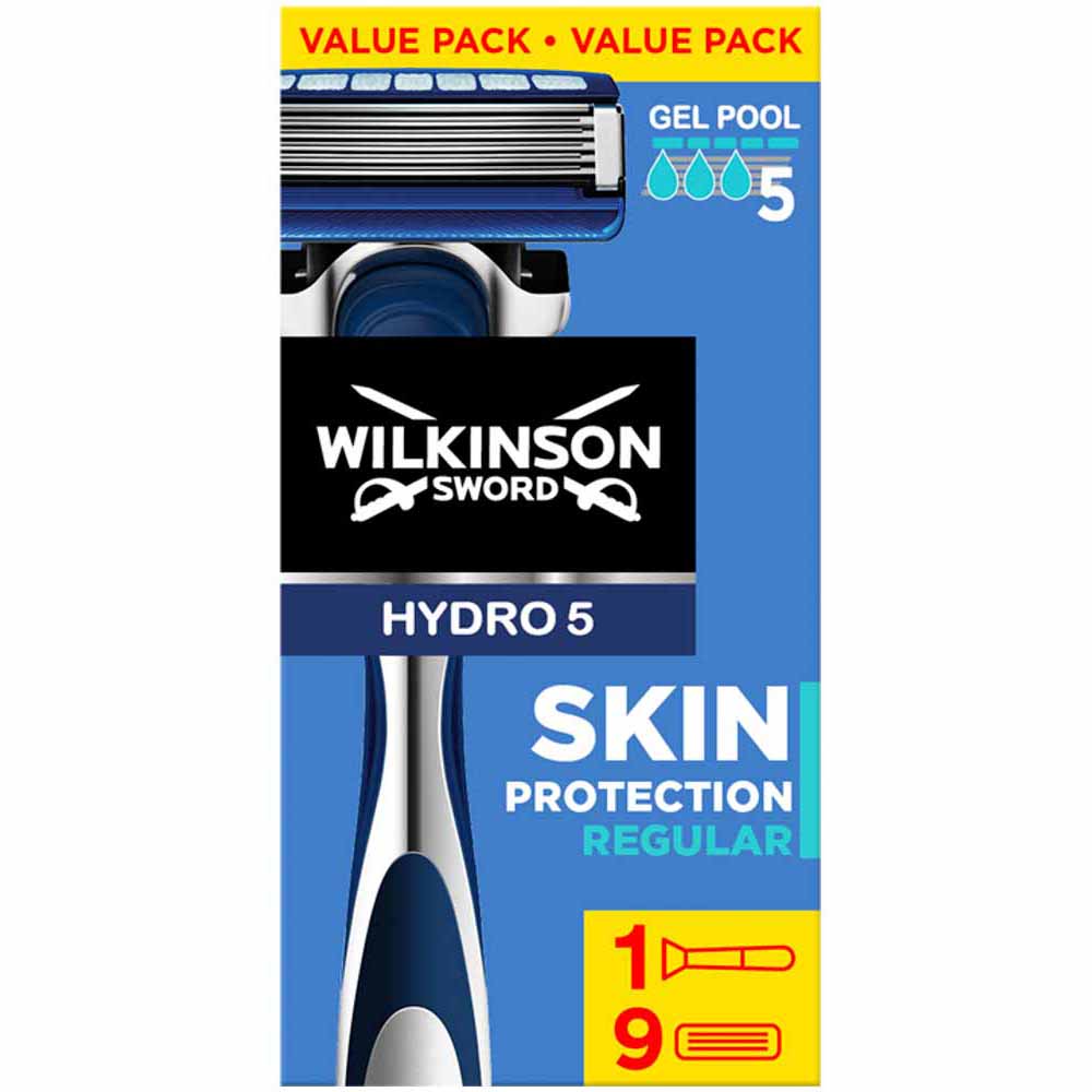 Wilkinson Sword Hydro 5 Pro Razor plus 9 Blades Image 1