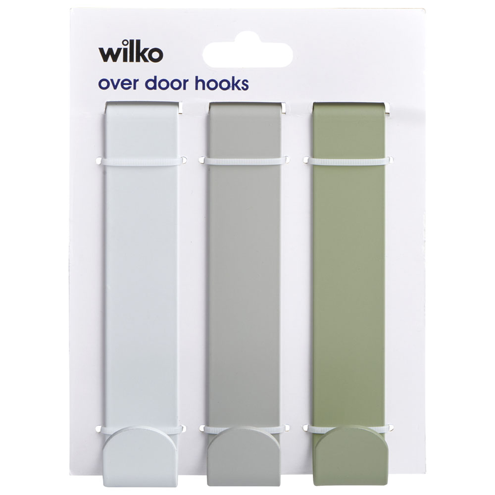 Wilko Over Door Hooks 3pk Wilko