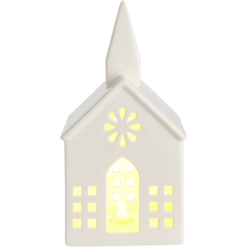 Wilko Frost LED Ceramic Church Image 4