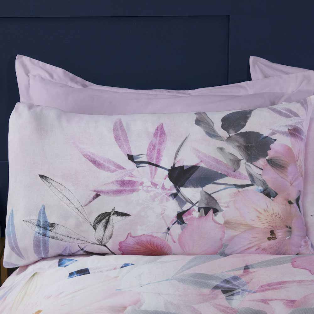 Sleepdown Floral Duvet Set Pink Single Image 2