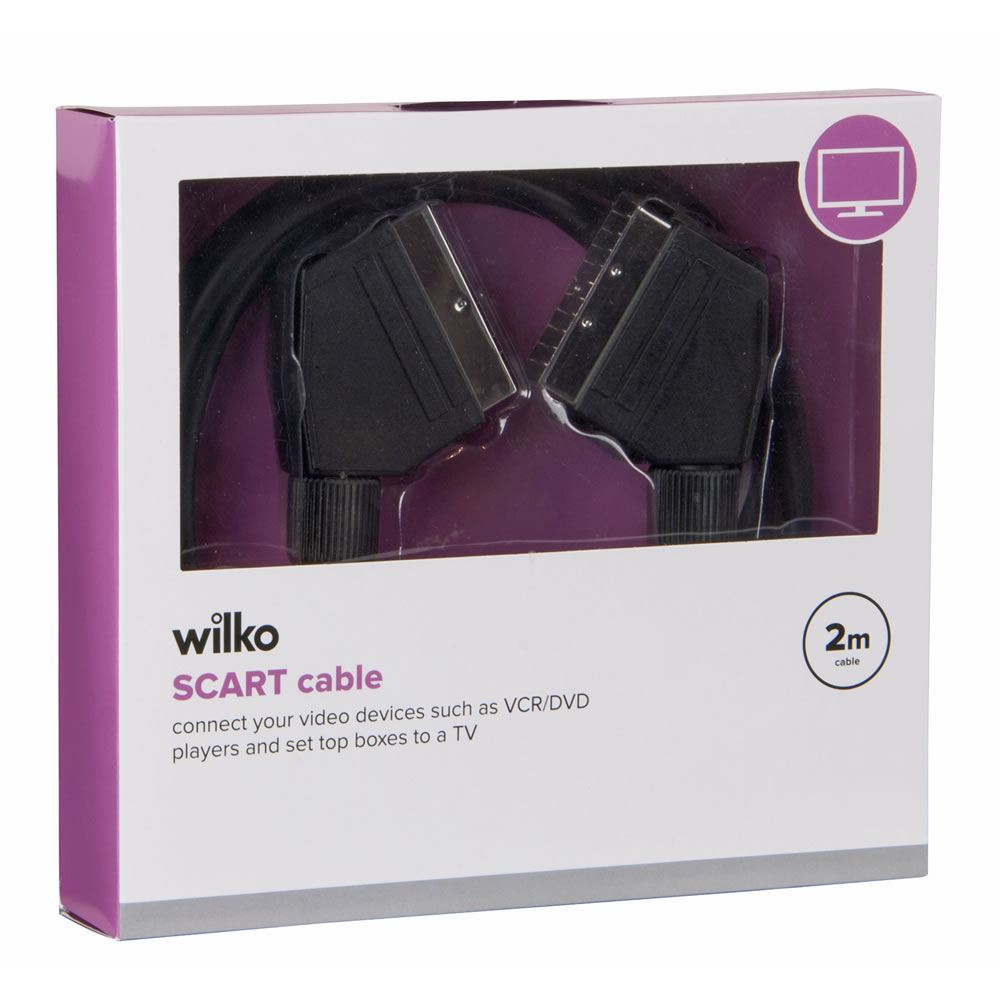 Wilko 2m Scart Cable Image 2