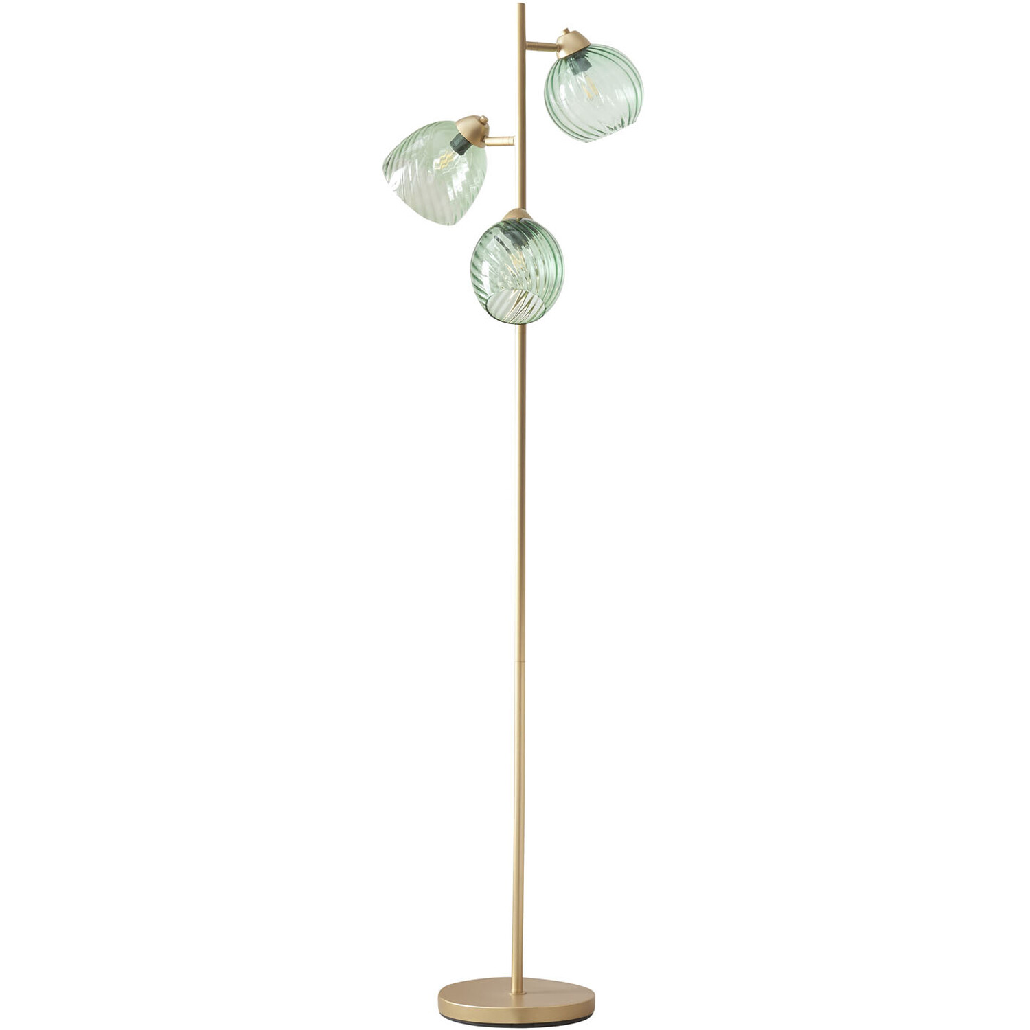 Pippa Gold 3 Light Floor Lamp Image 1