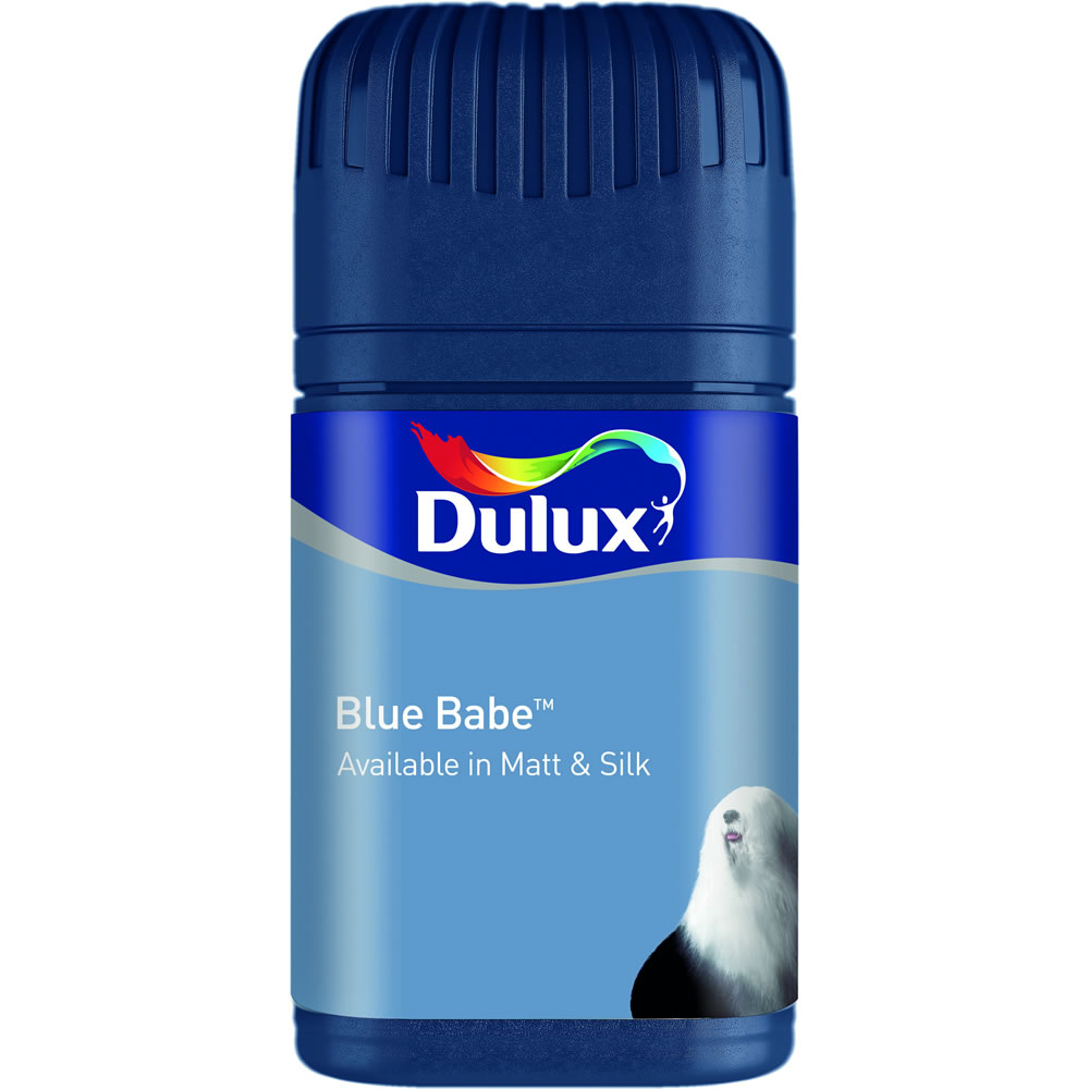 Dulux Blue Babe Matt Emulsion Paint Tester Pot 50ml Image 1