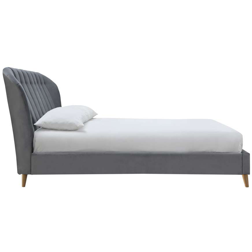 Elm Small Double Grey Bed Frame Image 3