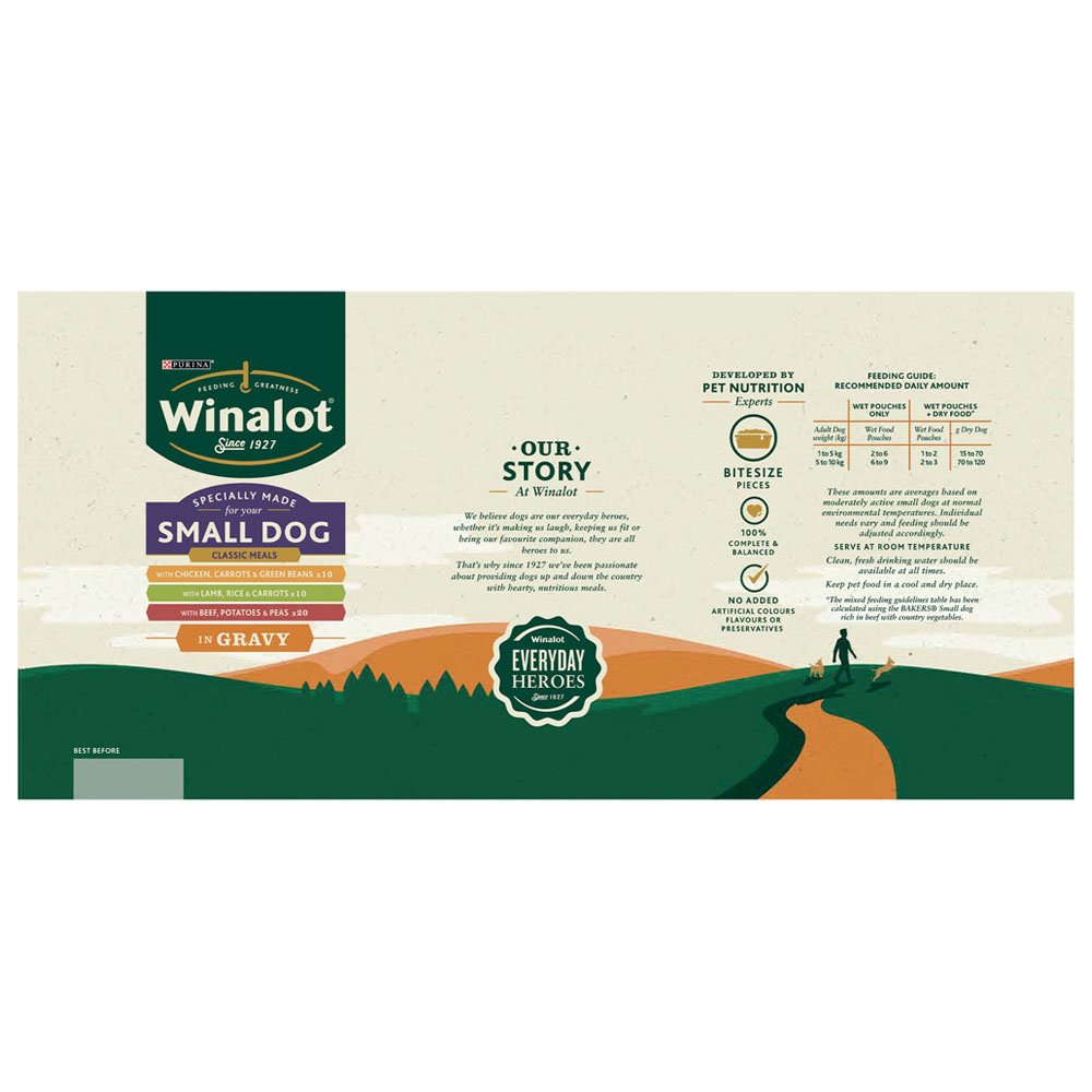 Winalot Mixed in Gravy Small Dog Food Pouches 40 x 100g Image 5