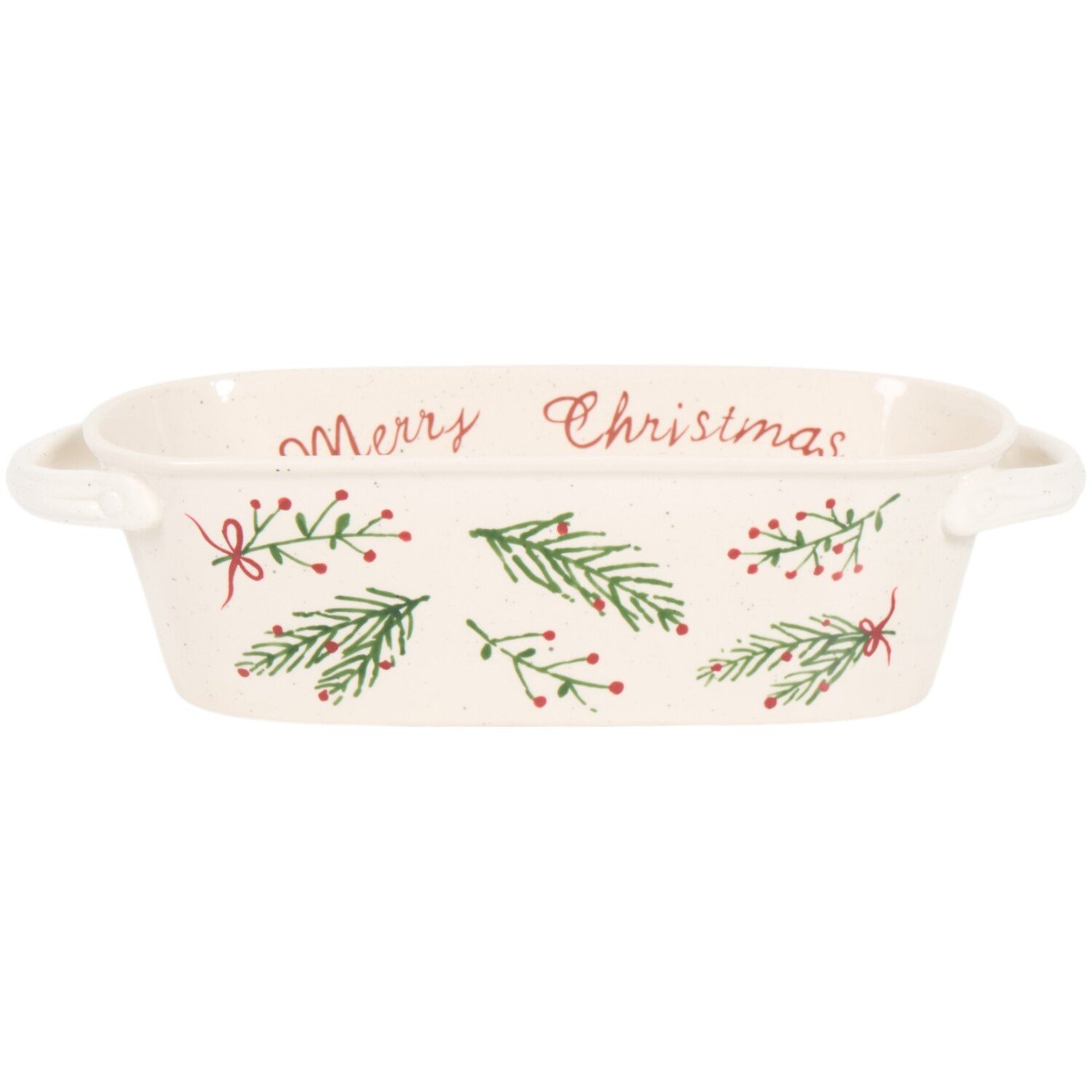 Festive Stone Baking Dish White Image 1