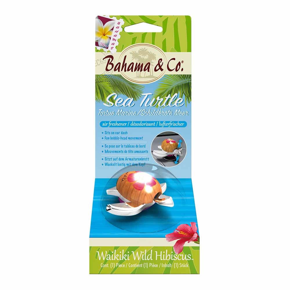 Bahama & Co Sea Turtle Oahu Island Splash Car Air Freshener Wilko