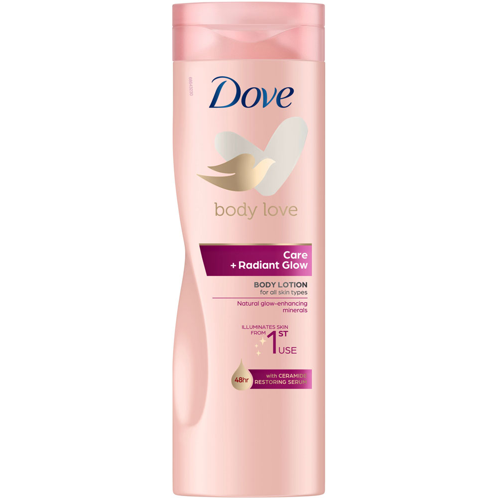 Dove Lotion Care and Glow Body Lotion 400ml Image 1