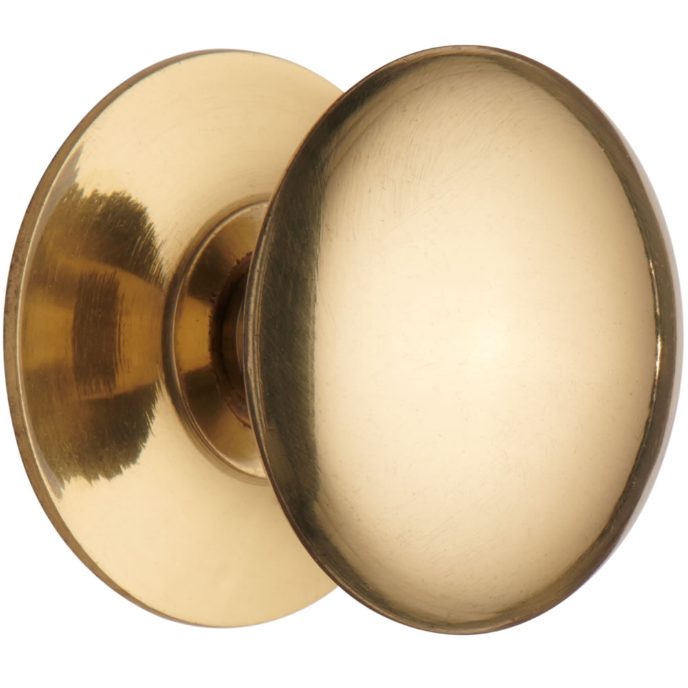 Wilko 4 pack 32mm Polished Brass Finish Victorian Door Knobs Wilko