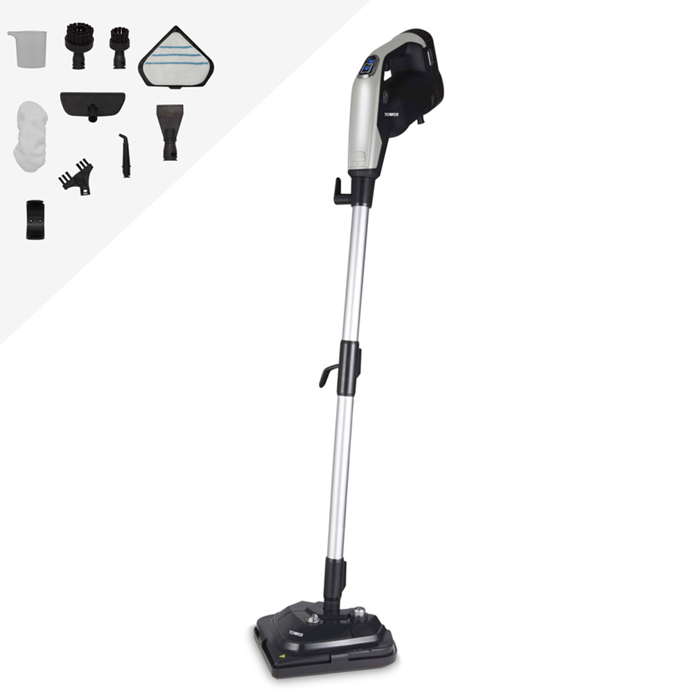 Tower TSM12 12-in-1 Platinum Black Multifunction Steam Mop Image 3