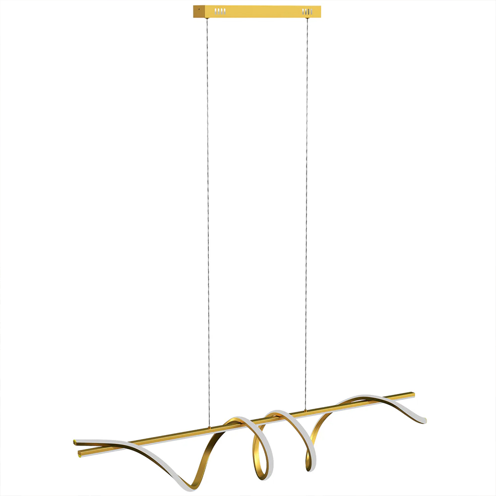 Portland Gold Tone LED Pendant Light Image 1