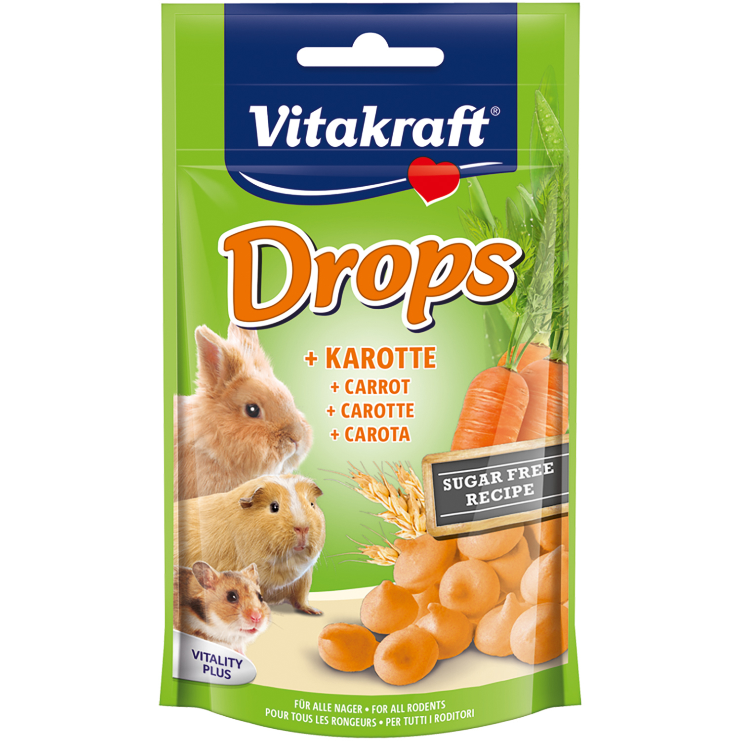 Vitakraft Small Animal Drops - Carrot Image