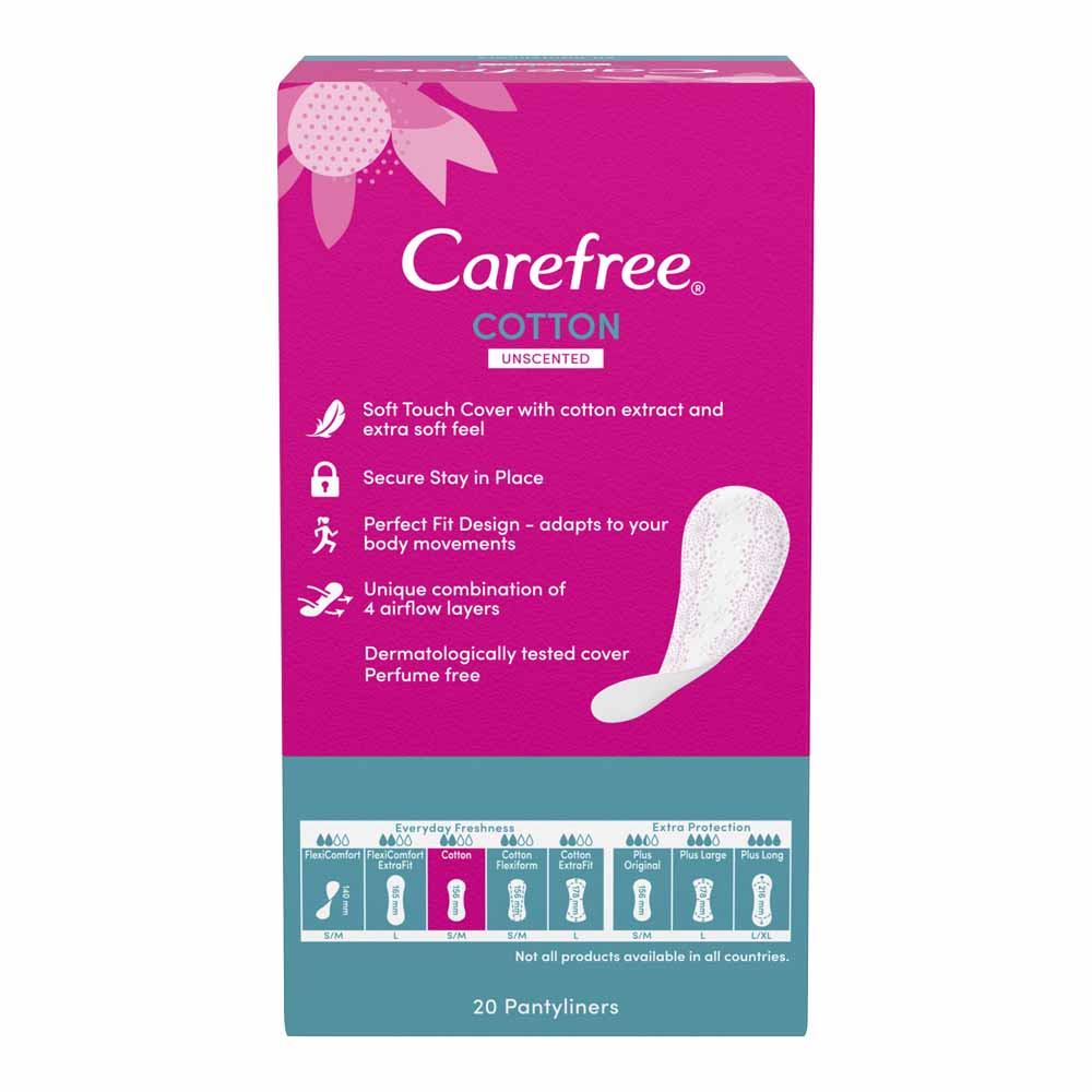 Carefree Single Wrapped Pantyliners 20 pack Image 2