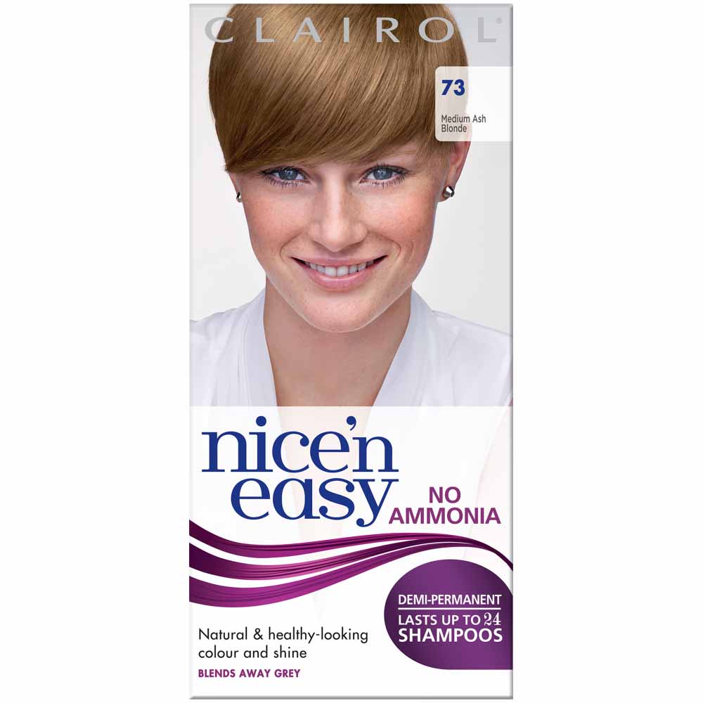 Clairol Nice'n Easy Medium Ash Blonde 73 Semi-Permanent Hair Dye | Wilko