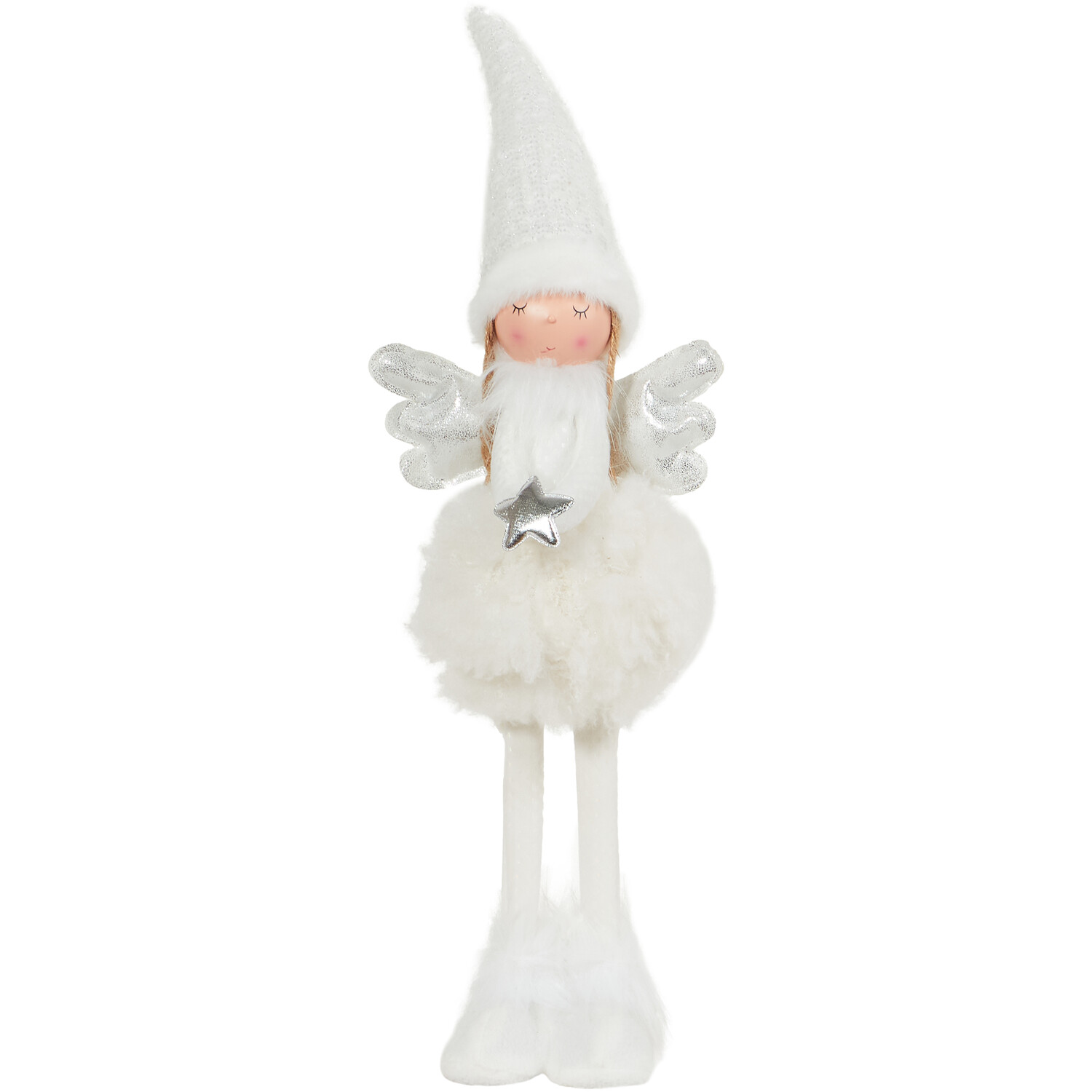 White and Silver Standing Fairy - White Image 1