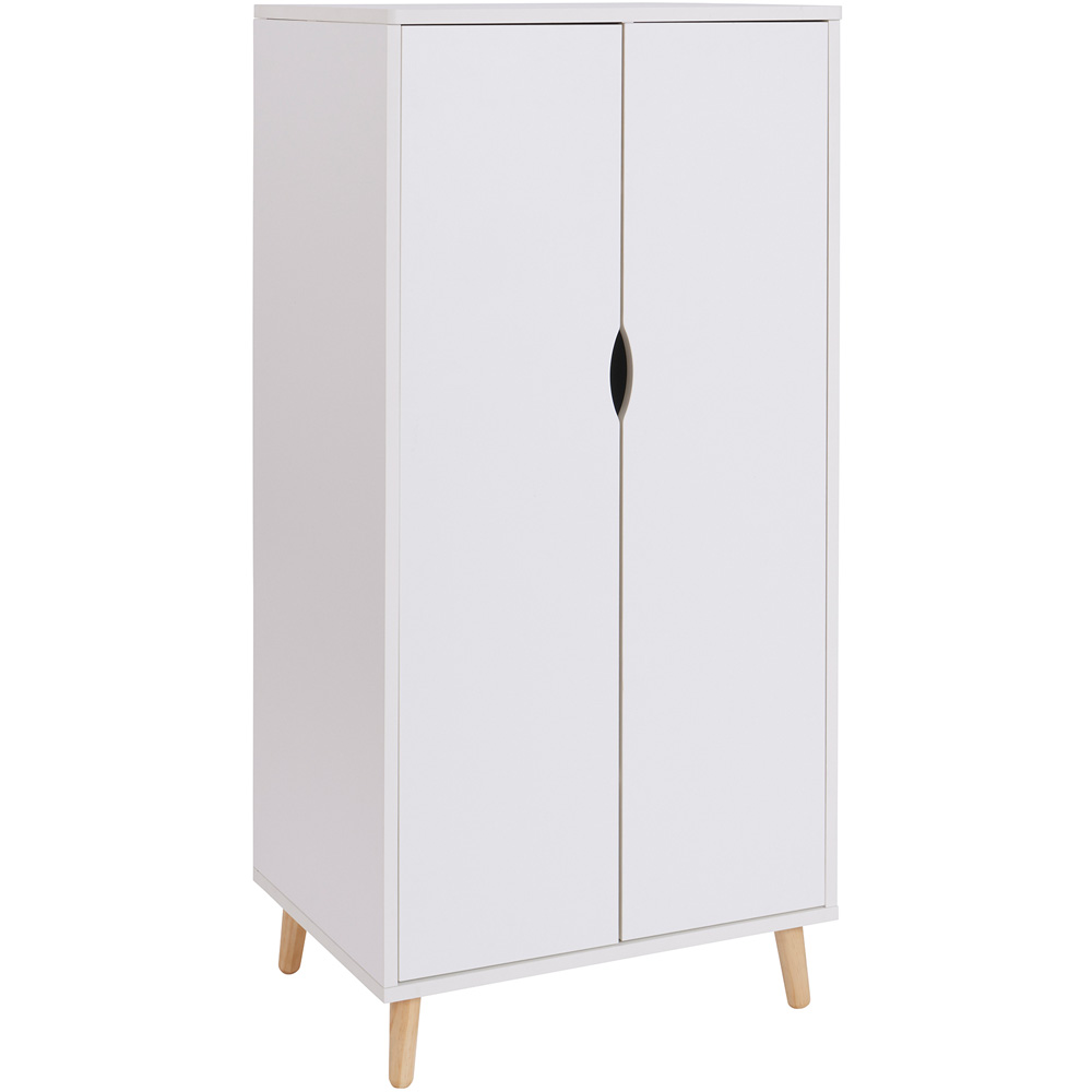 Liberty House Toys 2 Door White Kids Wardrobe Image 2