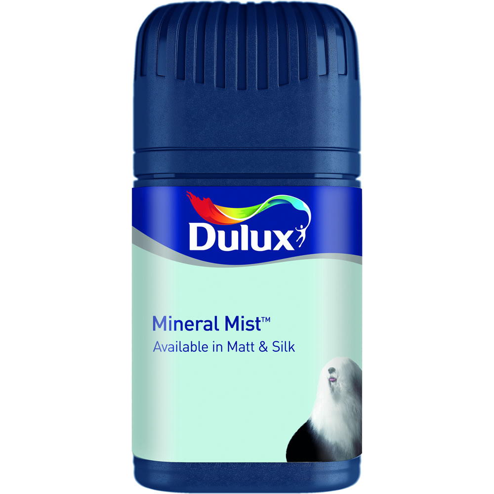 Dulux Matt Emulsion Paint Tester Pot              Mineral Mist 50ml Image 1