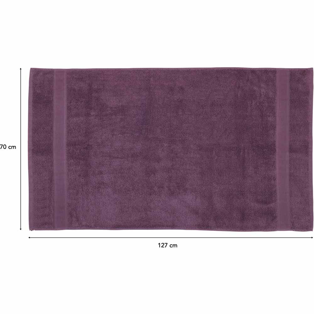 Wilko Supersoft Grape Bath Towel Image 3