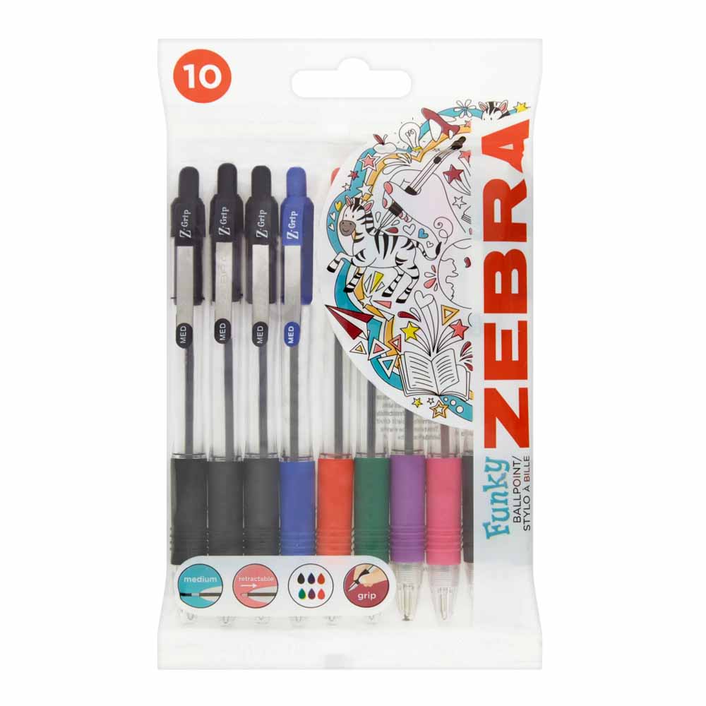 Zebra Zgrip Pens 10 pack Image