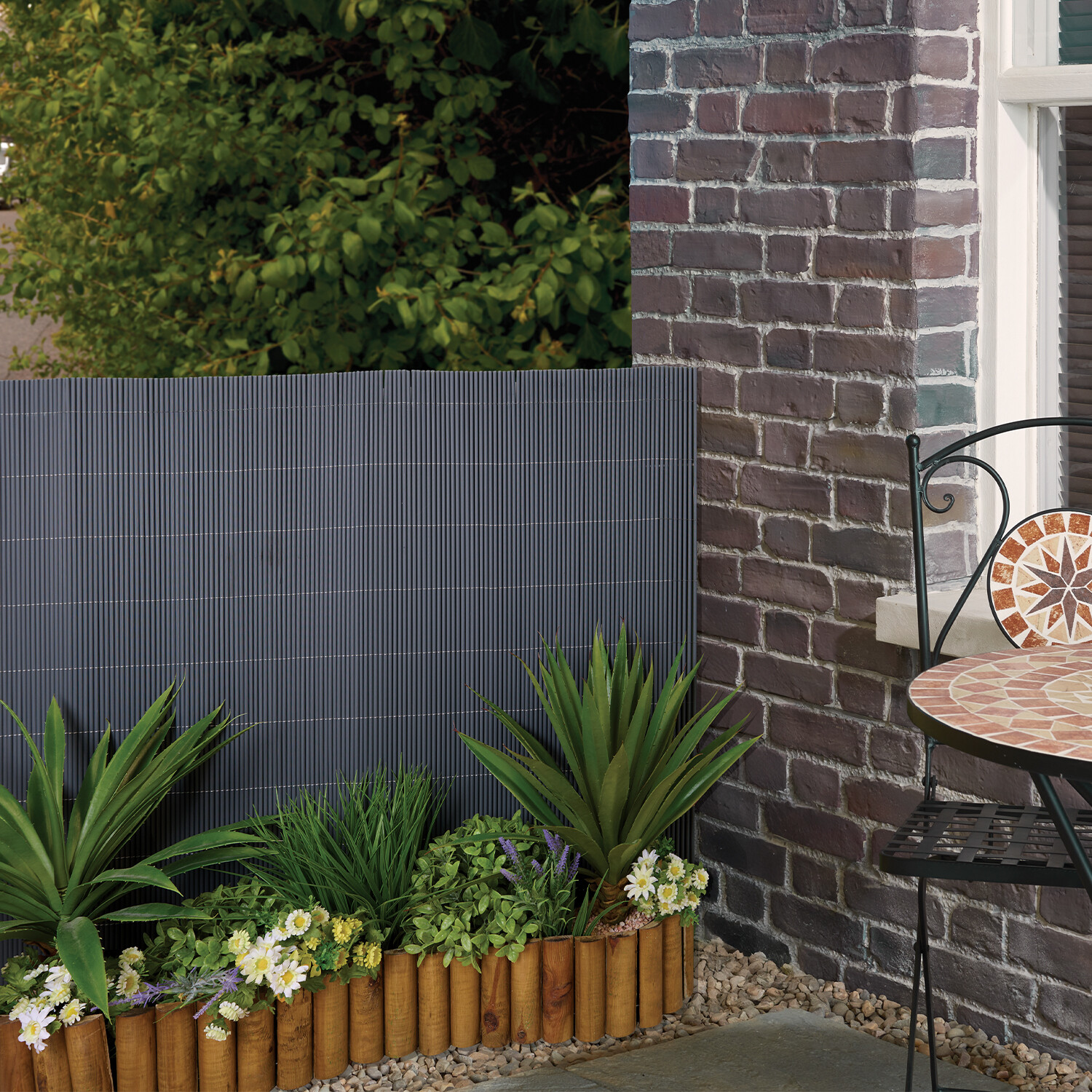 PVC Screening Dark Grey Image 1