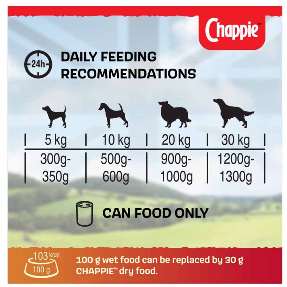 Chappie Mixed Selection Tinned Dog Food 412g Case of 4 x 6 Pack Image 7