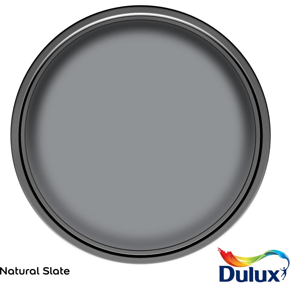 Dulux Walls & Ceilings Natural Slate Matt Emulsion Paint 5L Image 3