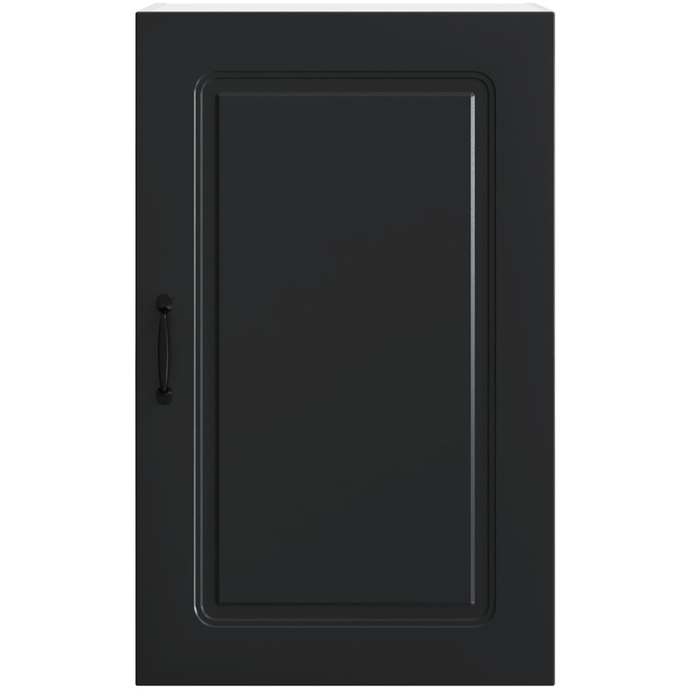 vidaXL Kalmar Single Door Black Wall Kitchen Cabinet Image 4