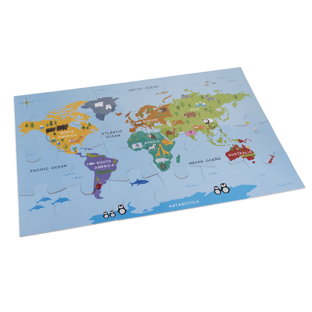 Wilko World Map Puzzle Image 1